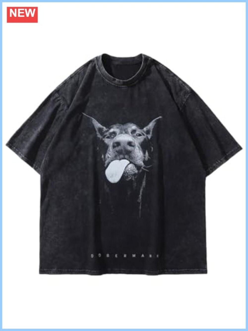 Unisex Oversized Graphic Tee Short Sleeve Vintage Cotton Crewneck